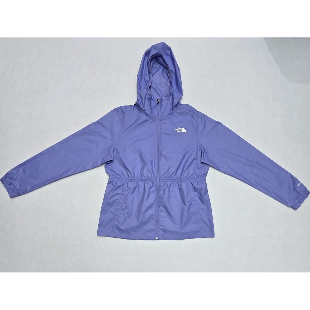 The North Face Womens Windwall Full Zip Hooded‎ Jacket Purple Large Windbreaker